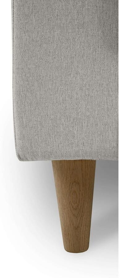 Andas Hoekbank Tvinno in scandinavische stijl l-vorm met massief houten poten breedte 230 cm - Foto 4