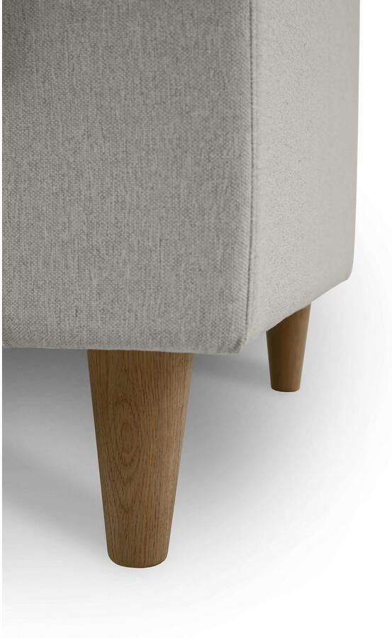 Andas Hoekbank Tvinno in scandinavische stijl l-vorm met massief houten poten breedte 230 cm