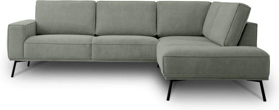 Andas Hoekbank Vosby Breedte 260 cm chenille met decoratieve kedernaad - Foto 8