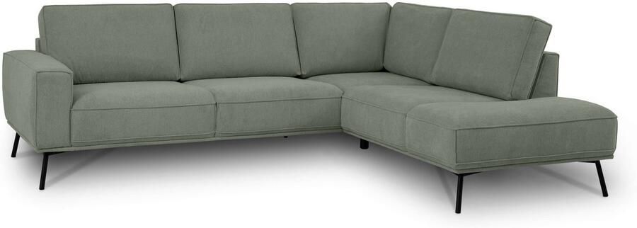 Andas Hoekbank Vosby Breedte 260 cm chenille met decoratieve kedernaad - Foto 10