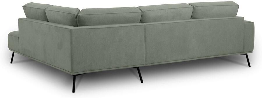 Andas Hoekbank Vosby Breedte 260 cm chenille met decoratieve kedernaad - Foto 9