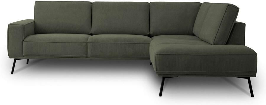 Andas Hoekbank Vosby Breedte 260 cm chenille met decoratieve kedernaad - Foto 8