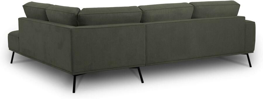Andas Hoekbank Vosby Breedte 260 cm chenille met decoratieve kedernaad - Foto 9