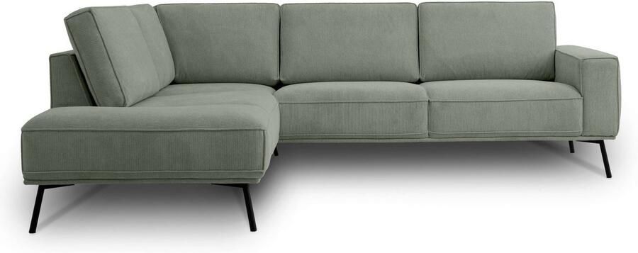 Andas Hoekbank Vosby Breedte 260 cm chenille met decoratieve kedernaad - Foto 8