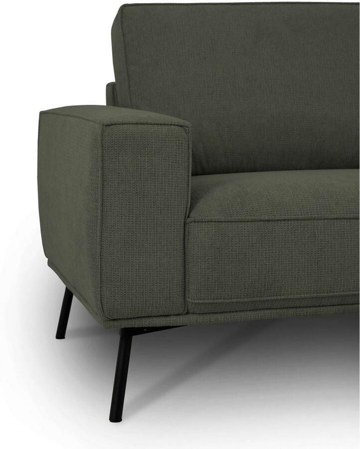 Andas Hoekbank Vosby Breedte 260 cm chenille met decoratieve kedernaad