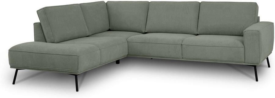 Andas Hoekbank Vosby Breedte 260 cm chenille met decoratieve kedernaad - Foto 10