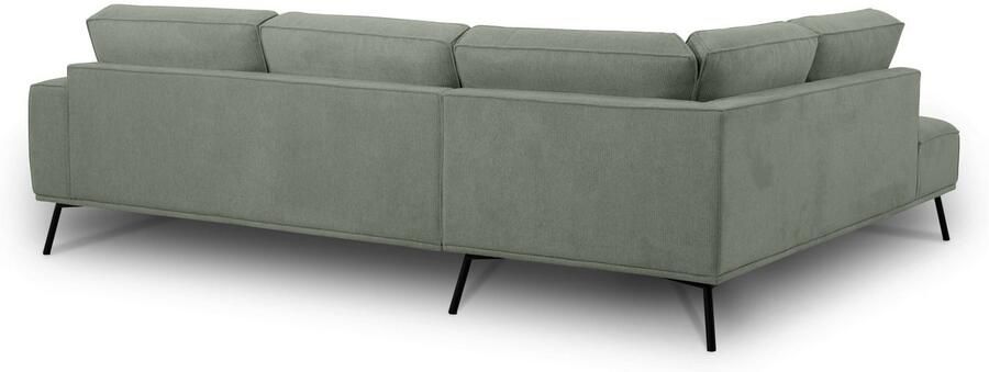 Andas Hoekbank Vosby Breedte 260 cm chenille met decoratieve kedernaad - Foto 9
