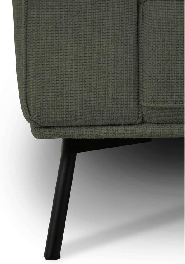 Andas Hoekbank Vosby Breedte 260 cm chenille met decoratieve kedernaad - Foto 4