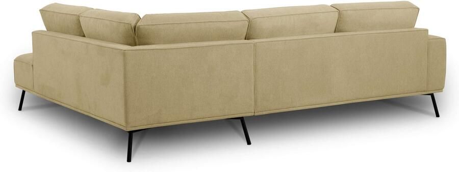 Andas Hoekbank Vosby Breedte 260 cm chenille met decoratieve kedernaad - Foto 9