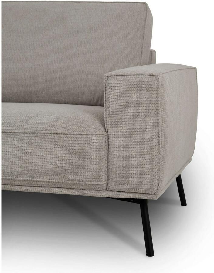 Andas Hoekbank Vosby Breedte 260 cm chenille met decoratieve kedernaad