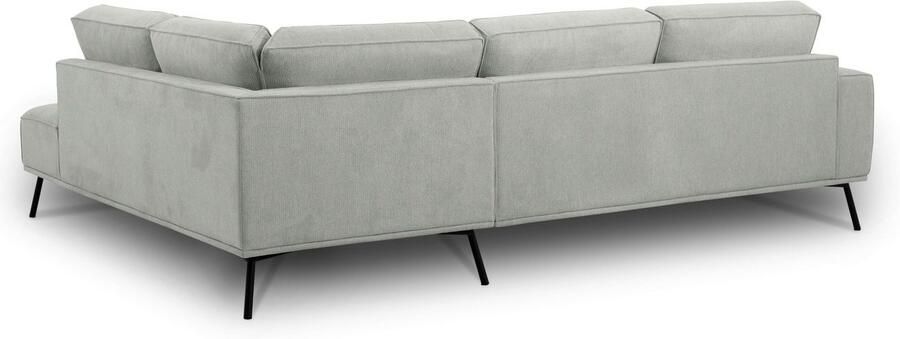 Andas Hoekbank Vosby Breedte 260 cm chenille met decoratieve kedernaad - Foto 17