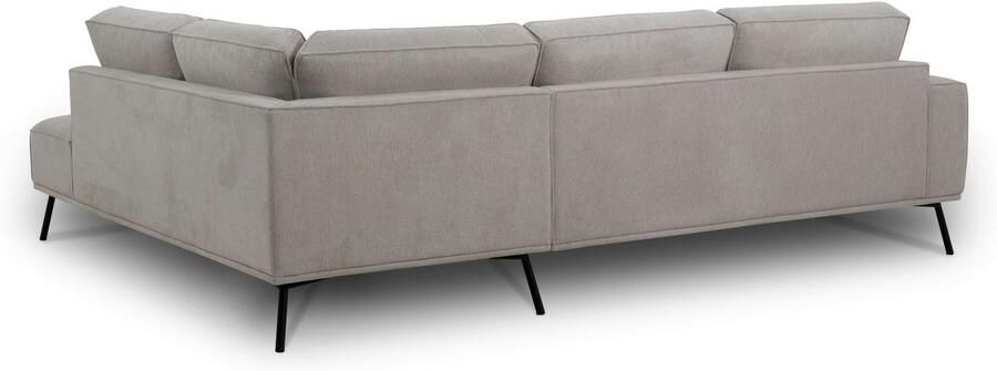 Andas Hoekbank Vosby Breedte 260 cm chenille met decoratieve kedernaad - Foto 9