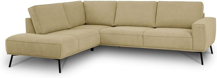 Andas Hoekbank Vosby Breedte 260 cm chenille met decoratieve kedernaad - Foto 10