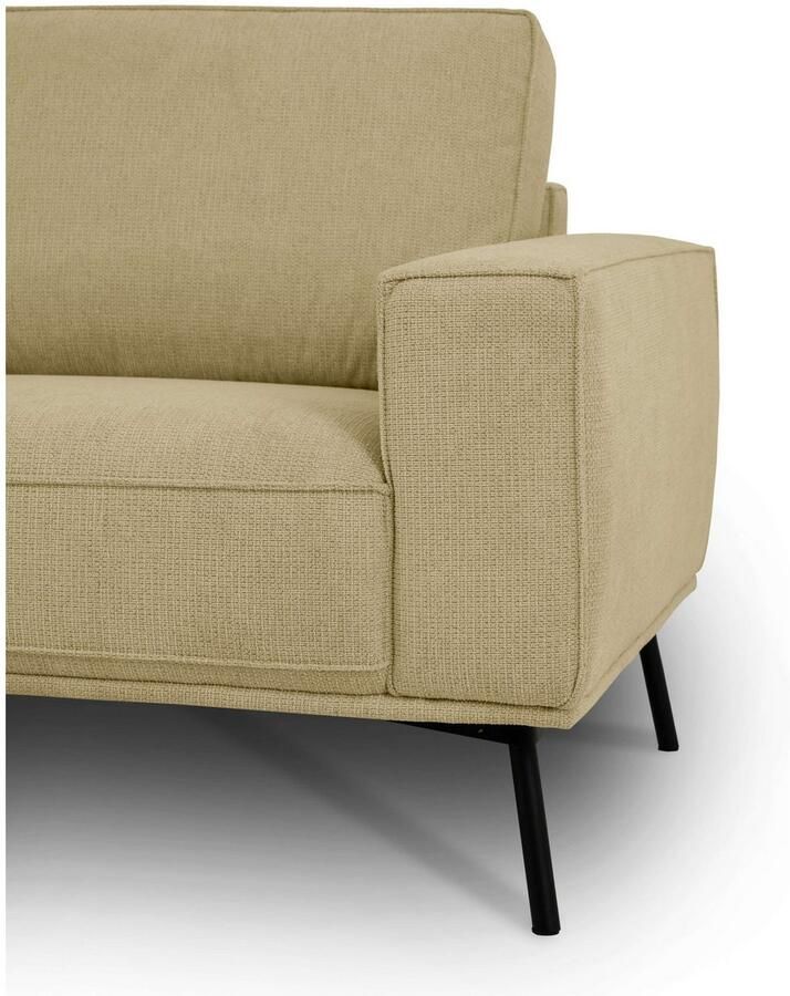 Andas Hoekbank Vosby Breedte 260 cm chenille met decoratieve kedernaad