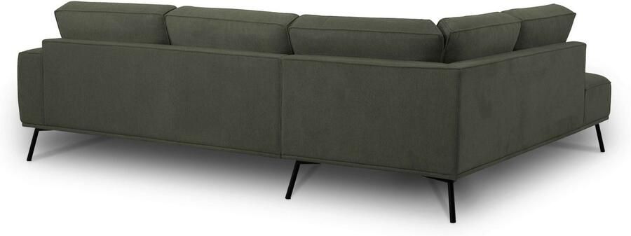 Andas Hoekbank Vosby Breedte 260 cm chenille met decoratieve kedernaad - Foto 9