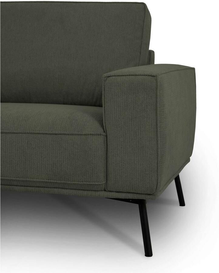 Andas Hoekbank Vosby Breedte 260 cm chenille met decoratieve kedernaad
