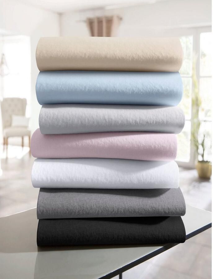 Andas Hoeslaken Greta in mt. 90x200 140x200 of 180x200 cm van katoen voor matrassen tot 23 cm hoogte laken hoeslaken (1 stuk) - Foto 4