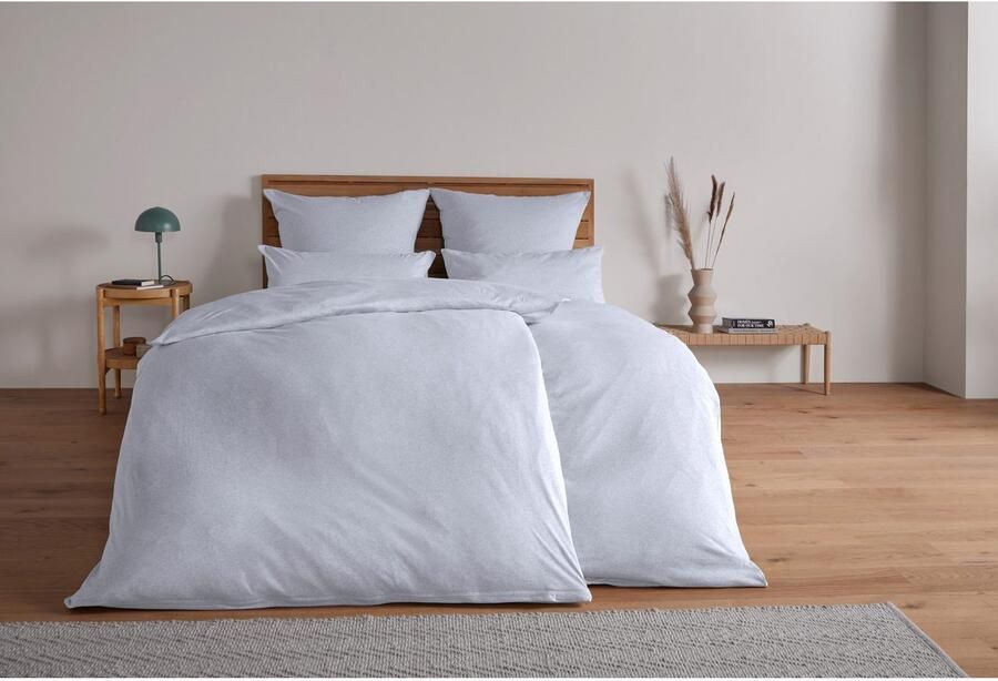 Andas Hoeslaken Valje in mt. 90x200 140x200 of 180x200 cm Katoen voor matrassen tot 25 cm hoogte beddengoed in melange-look (1 stuk) - Foto 6