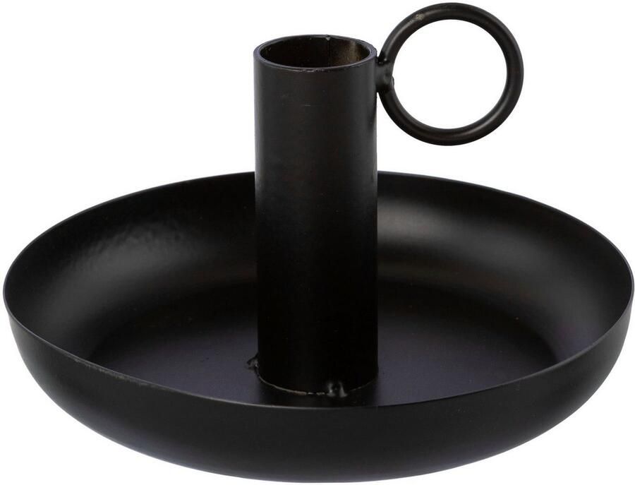 Andas Kandelaar Stompkaarsenhouder Engla uit metaal met decoratieve handgreep (set 3 stuks)