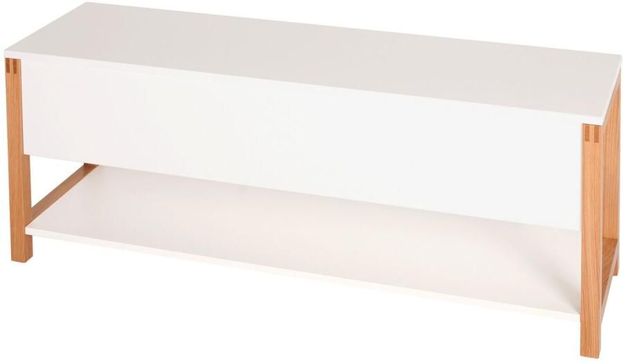 Andas Kistbankje in scandinavisch design houtfineer van eiken - Foto 2