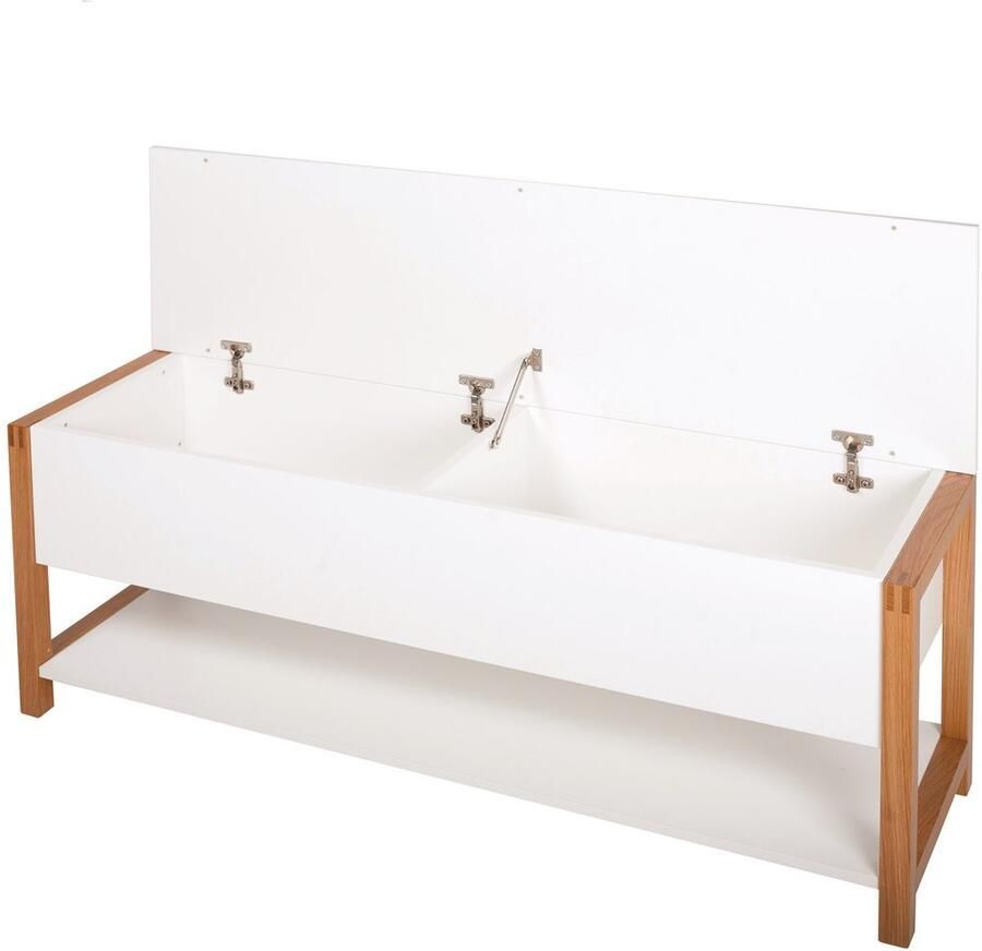 Andas Kistbankje in scandinavisch design houtfineer van eiken