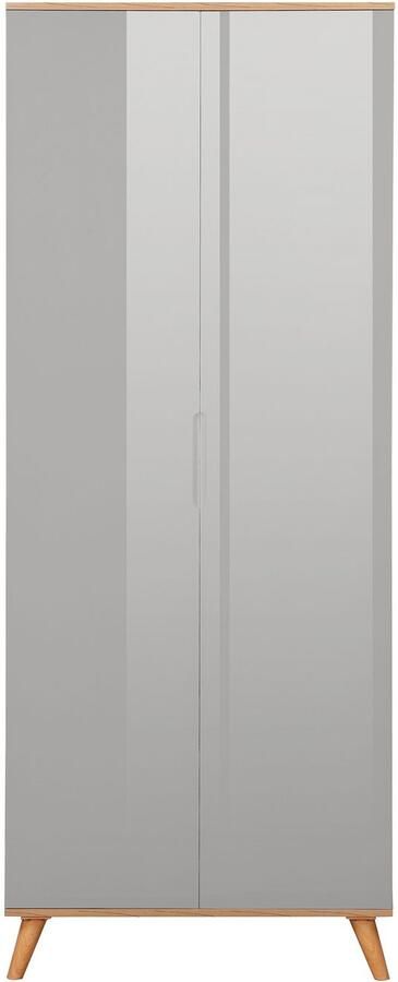 Andas Kledingkast Lund slaapkamerkast bestseller in Scandinavisch design Kledingkast met premium binneninrichting breedte 80 cm hoogglans - Foto 6