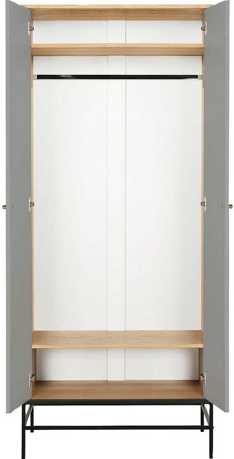 Andas Kledingkast Mia Freeswerk in de fronten goudkleurige grepen - Foto 5