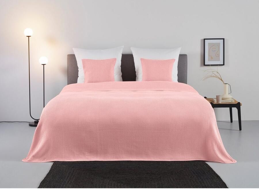 Andas Kussenovertrek Greta in wafelpiqué-look vele kleuren beschikbaar hoes in 50x50 cm (2 stuks) - Foto 2