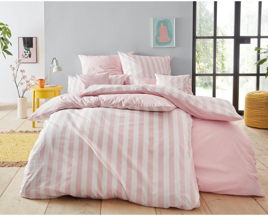 Andas Kussenovertrek Greta Kussenovertrek met reversible-look Öko-TEX en Made in Green gecertificeerd (2 stuks) - Foto 3