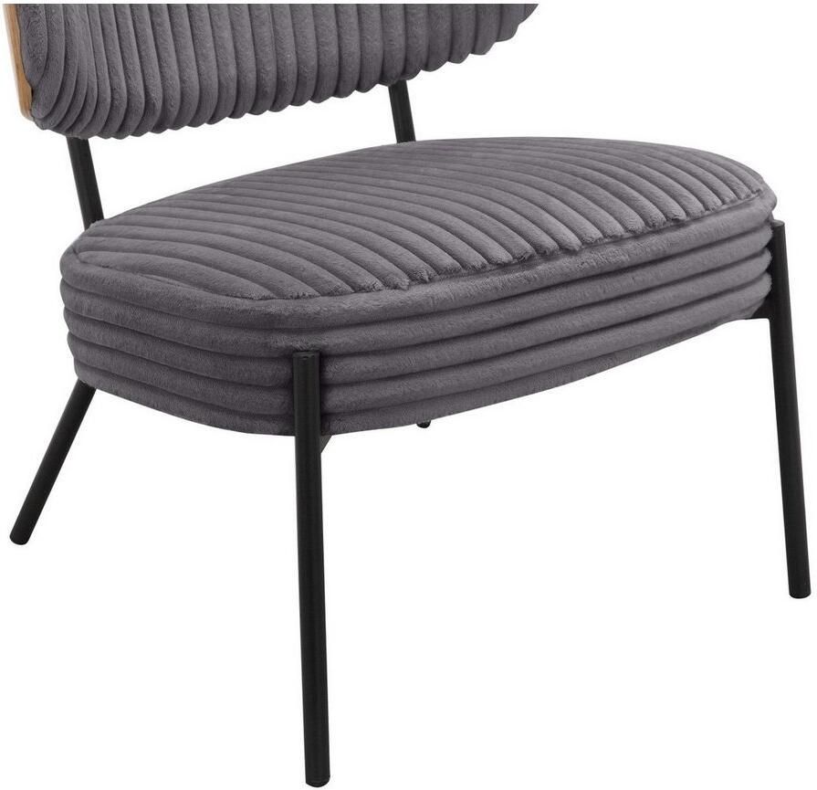 Andas Loungestoel Lovberg in Cord en Easycare-bekleding