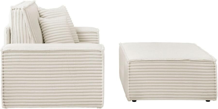 Andas Loveseat Finnley Loveseat en hocker als set passend bij de bekleding-serie Finnley (2-delig) - Foto 11