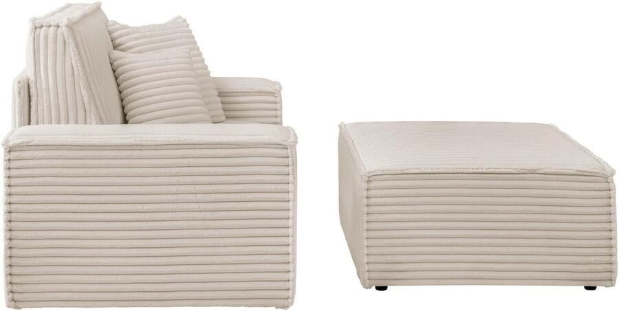 Andas Loveseat Finnley Loveseat en hocker als set passend bij de bekleding-serie Finnley (2-delig) - Foto 10