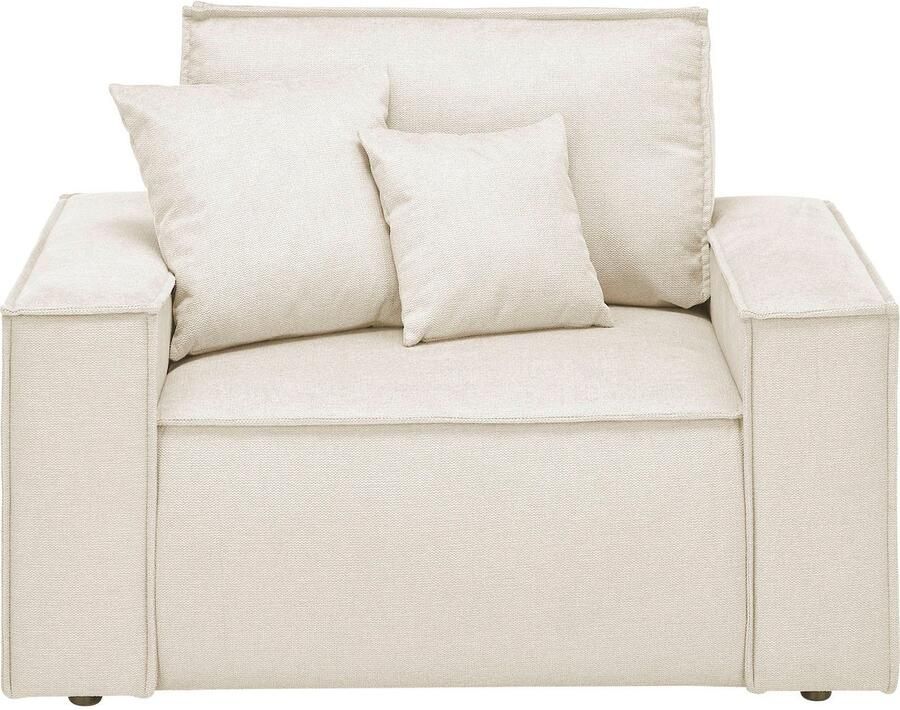 OTTO Loveseat FINNLEY XXL-Fauteuil Leesfauteuil trendy stoffen incl. Sierkussens (1 stuk) - Foto 3