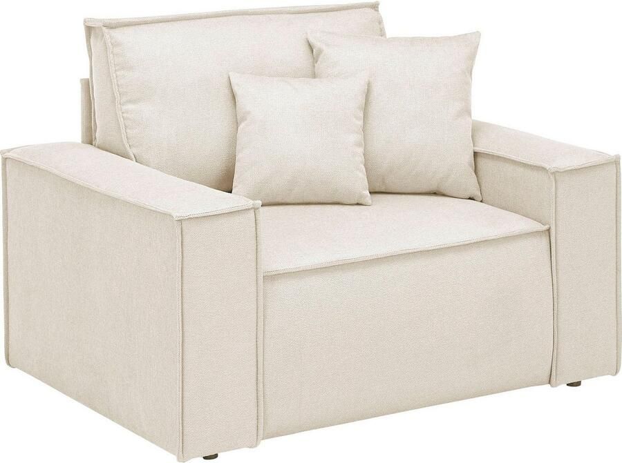 OTTO Loveseat FINNLEY XXL-Fauteuil Leesfauteuil trendy stoffen incl. Sierkussens (1 stuk) - Foto 6