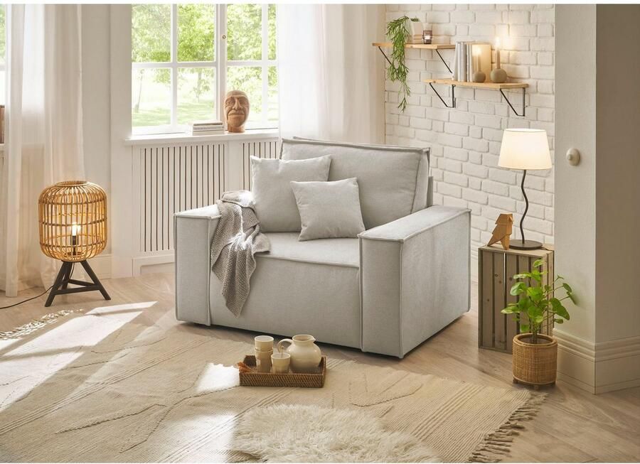 OTTO Loveseat FINNLEY XXL-Fauteuil Leesfauteuil trendy stoffen incl. Sierkussens (1 stuk) - Foto 7