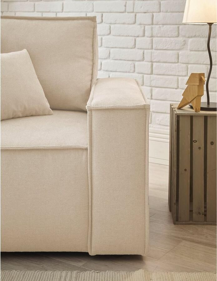 Andas Loveseat Finnley Loveseat en hocker als set passend bij de bekleding-serie Finnley (2-delig) - Foto 3