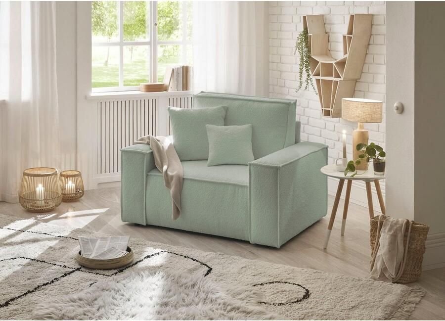 OTTO Loveseat FINNLEY XXL-Fauteuil Leesfauteuil trendy stoffen incl. Sierkussens (1 stuk) - Foto 7