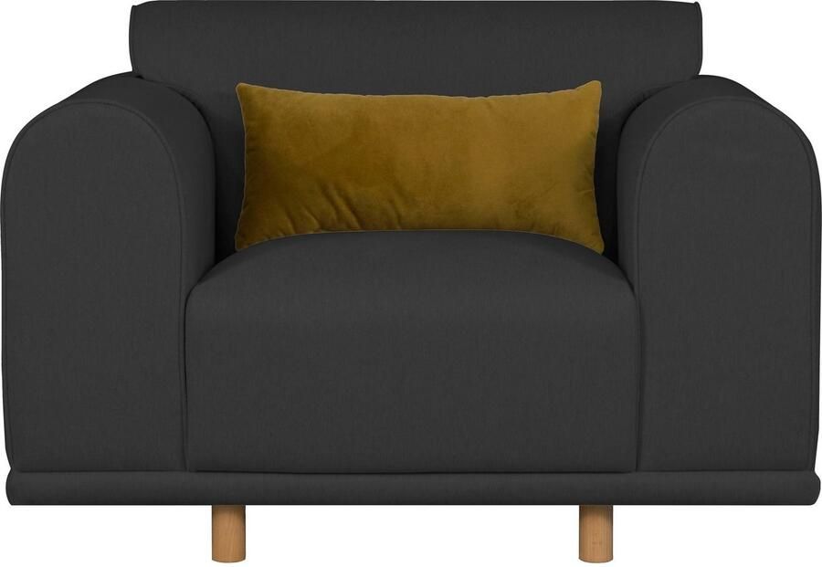 OTTO Loveseat Maroon stoel in een scandinavisch design met losse kussens (set) - Foto 4