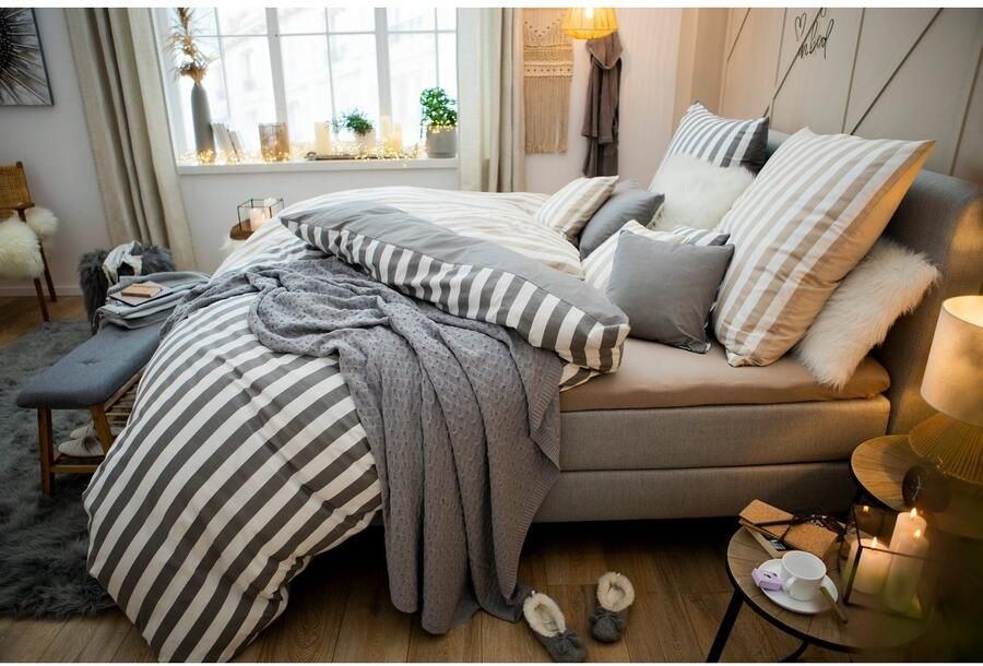 Andas Tweezijdig te gebruiken overtrekset Greta Dekbedovertrek met strepen in verschillende kwaliteiten vanaf 135x200 cm - Foto 8