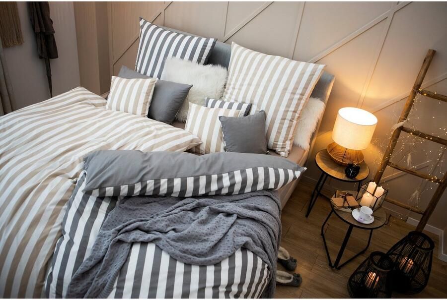 Andas Tweezijdig te gebruiken overtrekset Greta Dekbedovertrek met strepen in verschillende kwaliteiten vanaf 135x200 cm - Foto 10