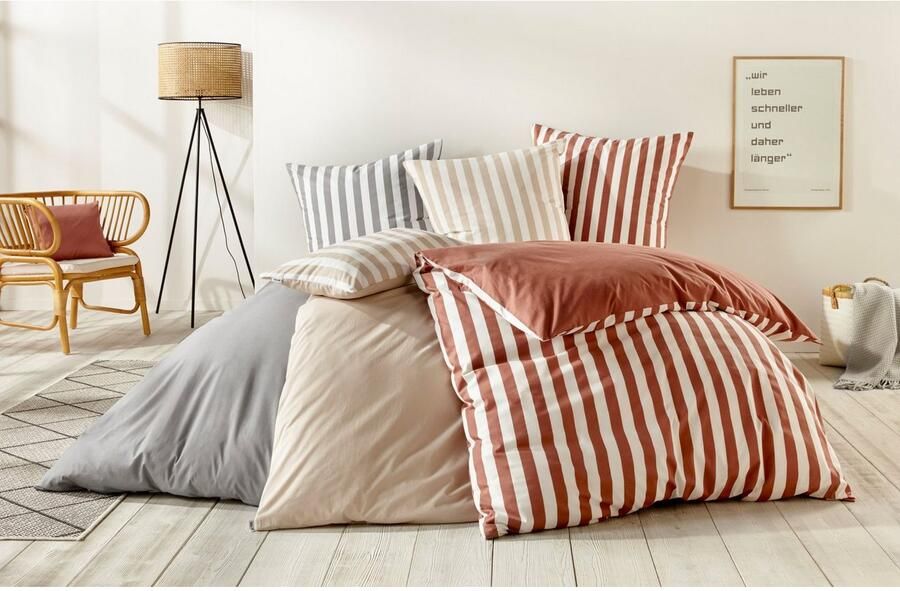 Andas Tweezijdig te gebruiken overtrekset Greta Dekbedovertrek met strepen in verschillende kwaliteiten vanaf 135x200 cm - Foto 12