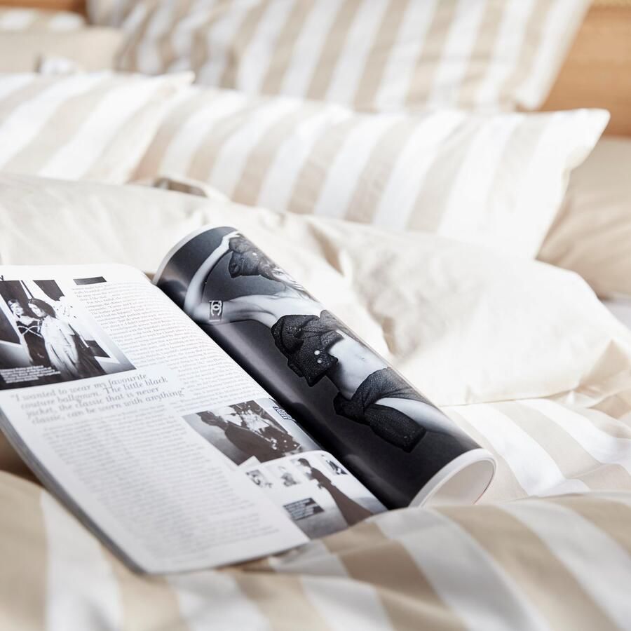 Andas Omkeerbaar beddengoed Greta Dekbedovertrek met strepen in verschillende kwaliteiten vanaf 135x200 cm - Foto 3