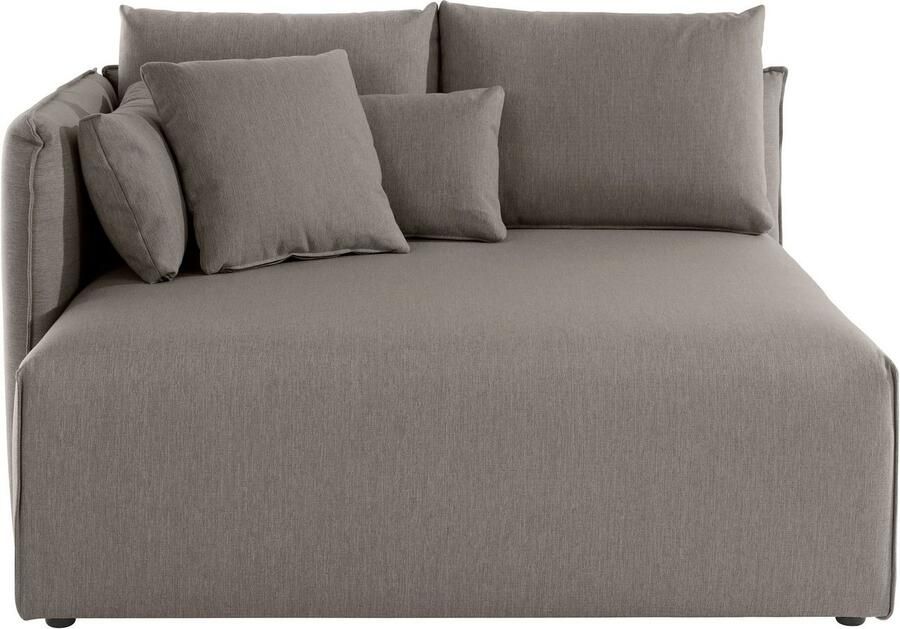 Andas Ottomane Nöre korte lounge-module zelf samenstellen breedte 138 cm diepte 128 cm