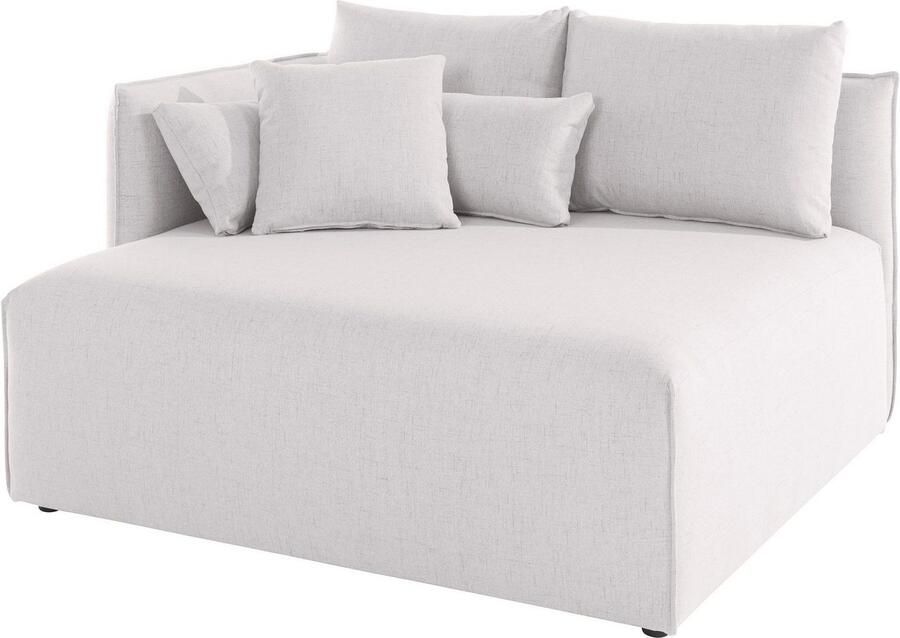 Andas Ottomane Nöre korte lounge-module zelf samenstellen breedte 138 cm diepte 128 cm