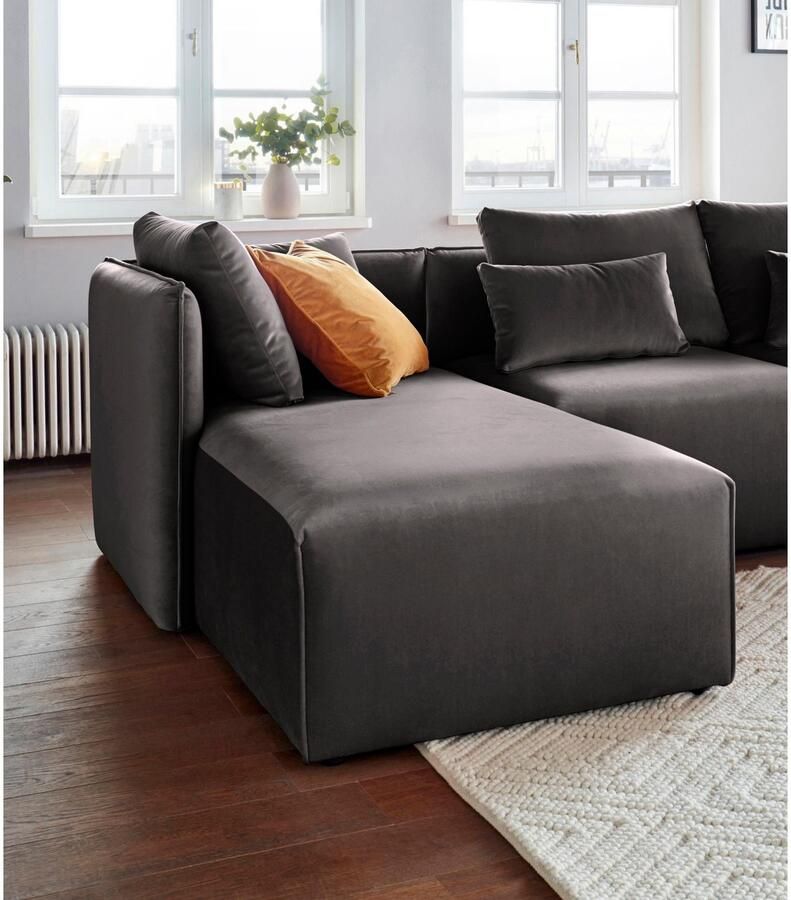 Andas Ottomane Nöre Modulair om samen te stellen in vele stofkwaliteiten en kleuren