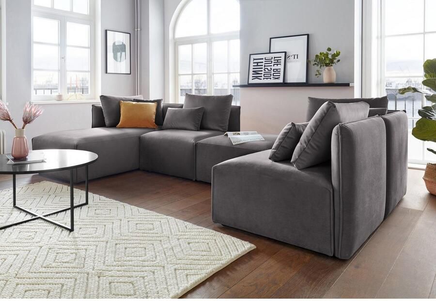 Andas Ottomane Nöre Modulair om samen te stellen in vele stofkwaliteiten en kleuren - Foto 3