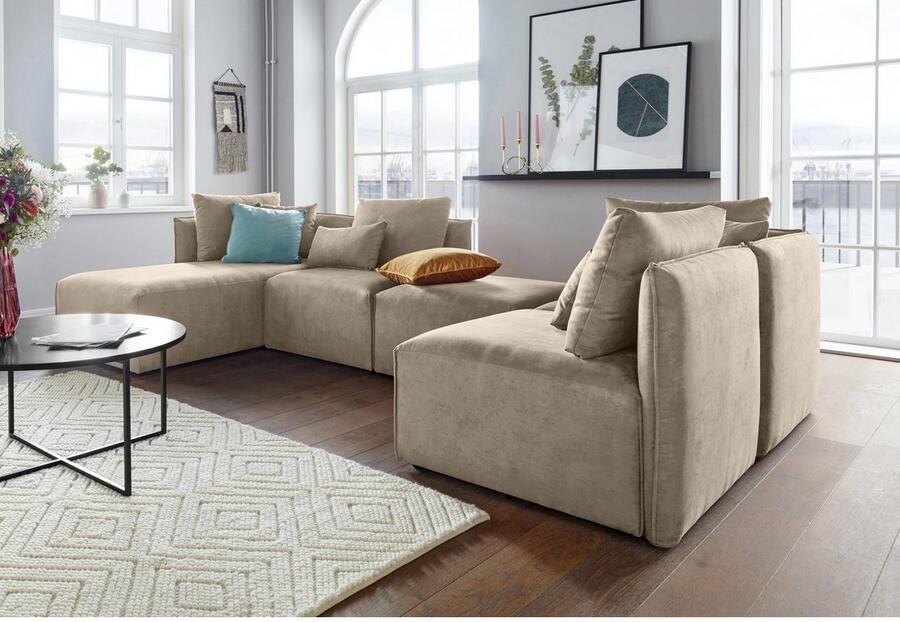 Andas Ottomane Nöre Modulair om samen te stellen in vele stofkwaliteiten en kleuren - Foto 3