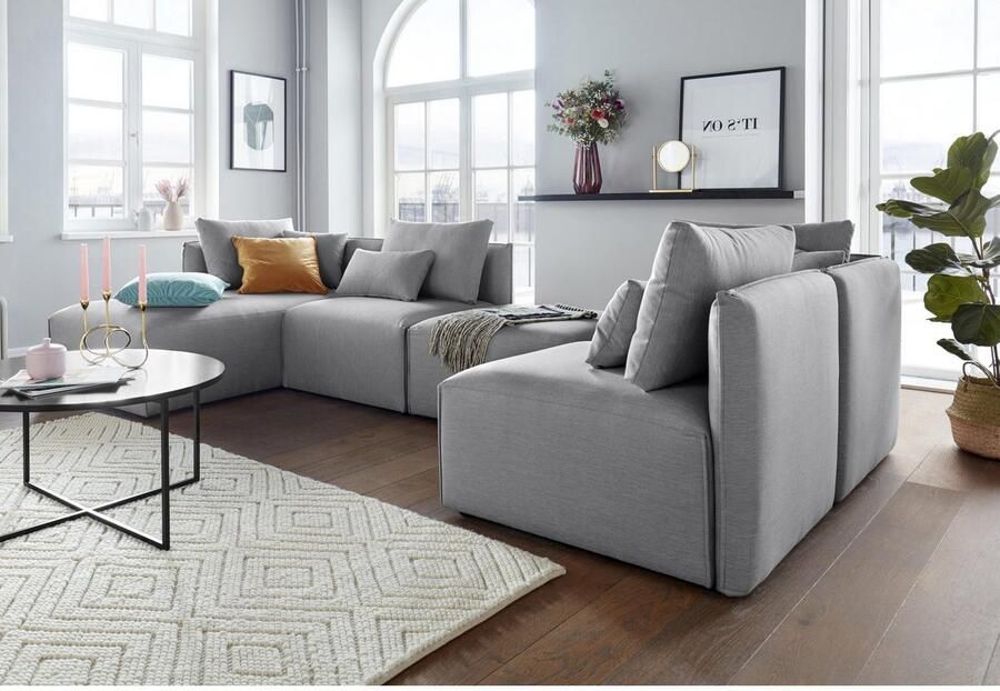 Andas Ottomane Nöre Modulair om samen te stellen in vele stofkwaliteiten en kleuren - Foto 3