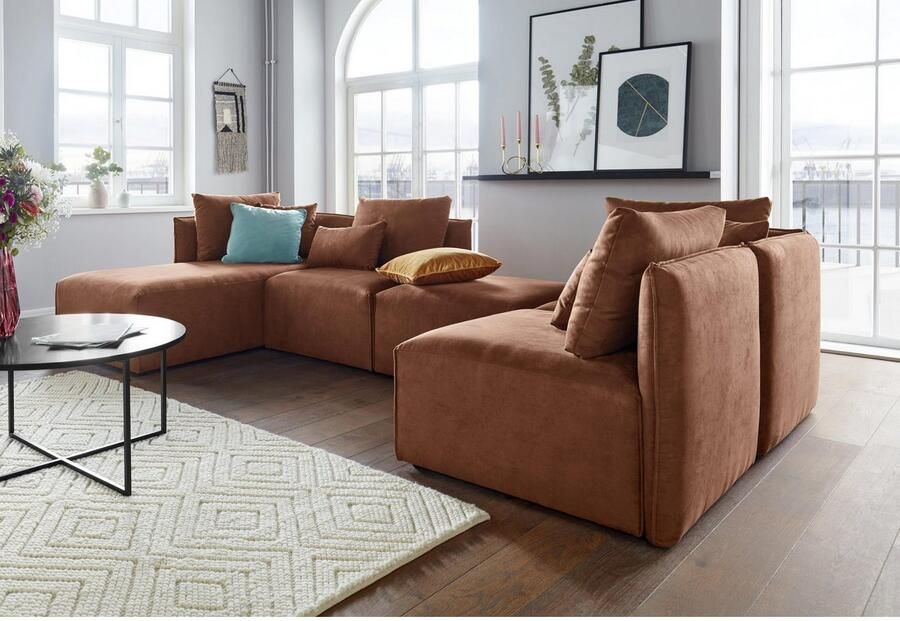 Andas Ottomane Nöre Modulair om samen te stellen in vele stofkwaliteiten en kleuren - Foto 3