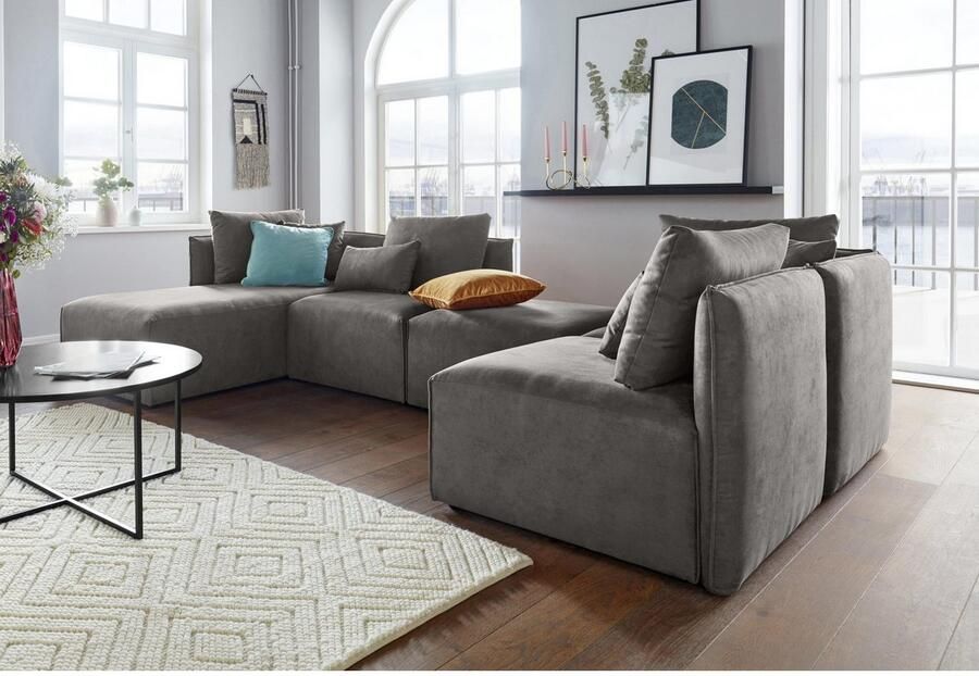 Andas Ottomane Nöre Modulair om samen te stellen in vele stofkwaliteiten en kleuren - Foto 3